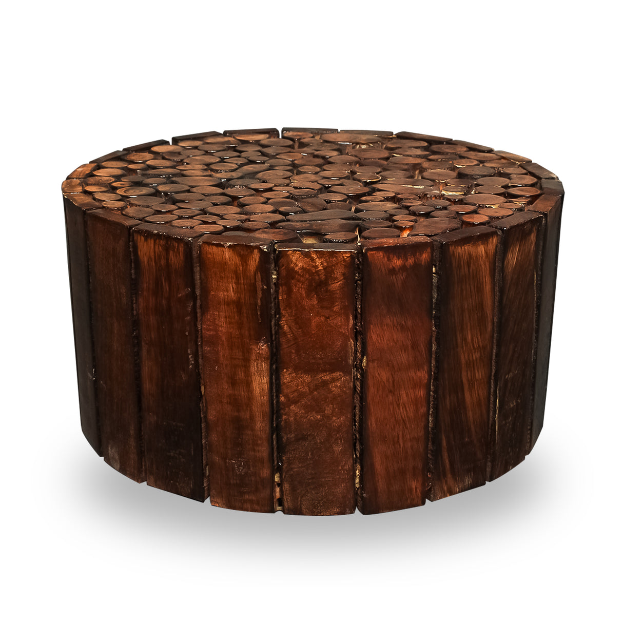 Handcrafted Wooden Round Stool Wooden Log
