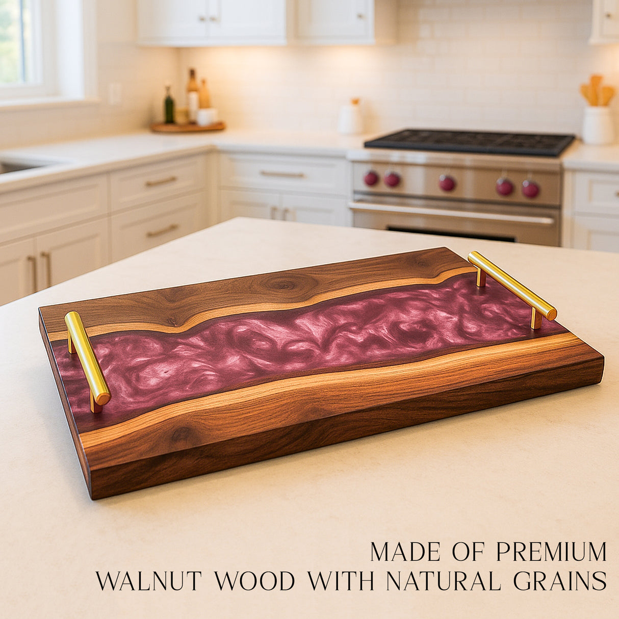 Custom Epoxy Charcuterie Board, Personalized Serving Tray Gift for Wedding, Birthday, Housewarming, Home Decor, Cheese Board Platter