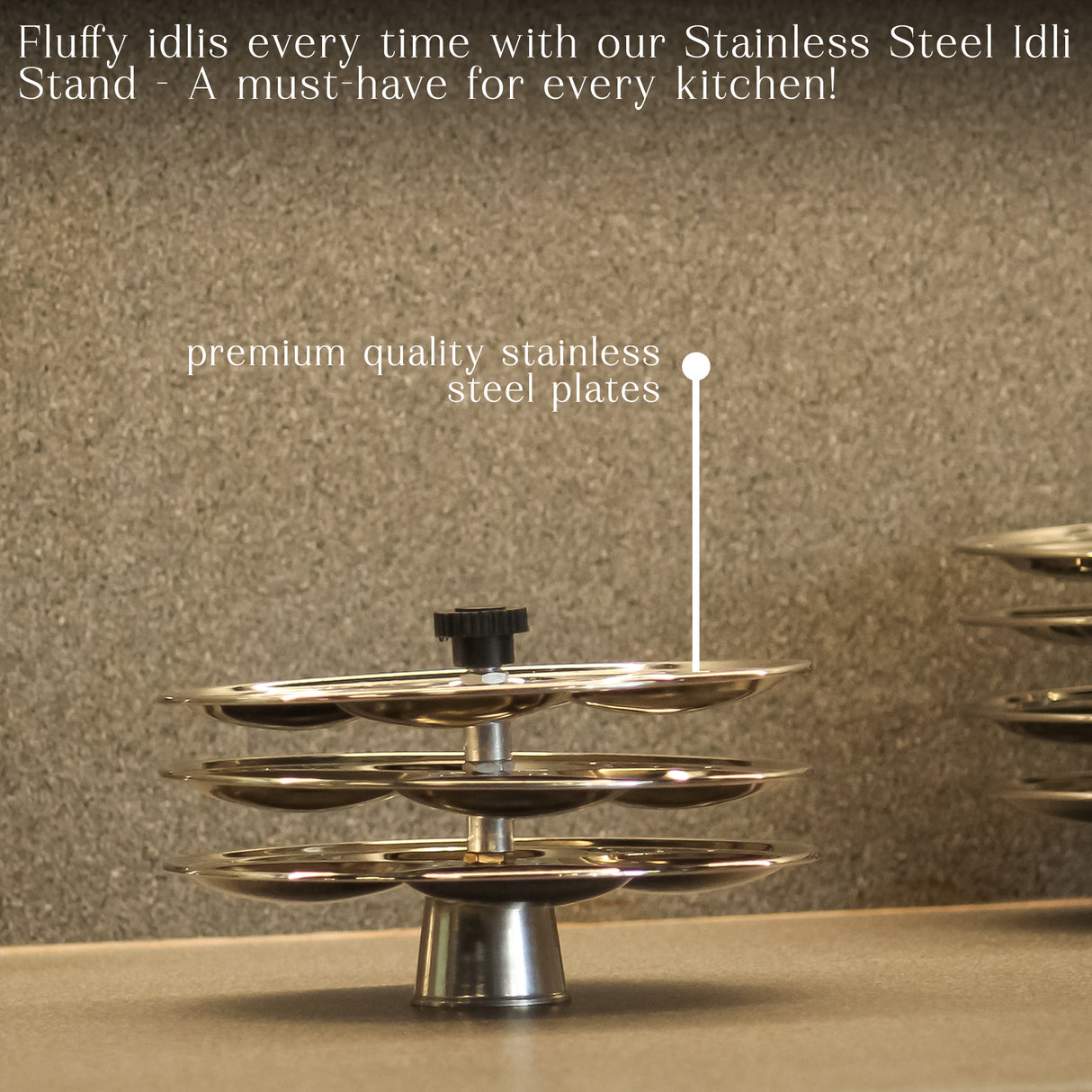 Stainless Steel Idli Stand 3 & 4 Layer โ Premium Quality Idli Maker for Soft Idlis โ Steamer Rack for Pressure Cooker and Pot