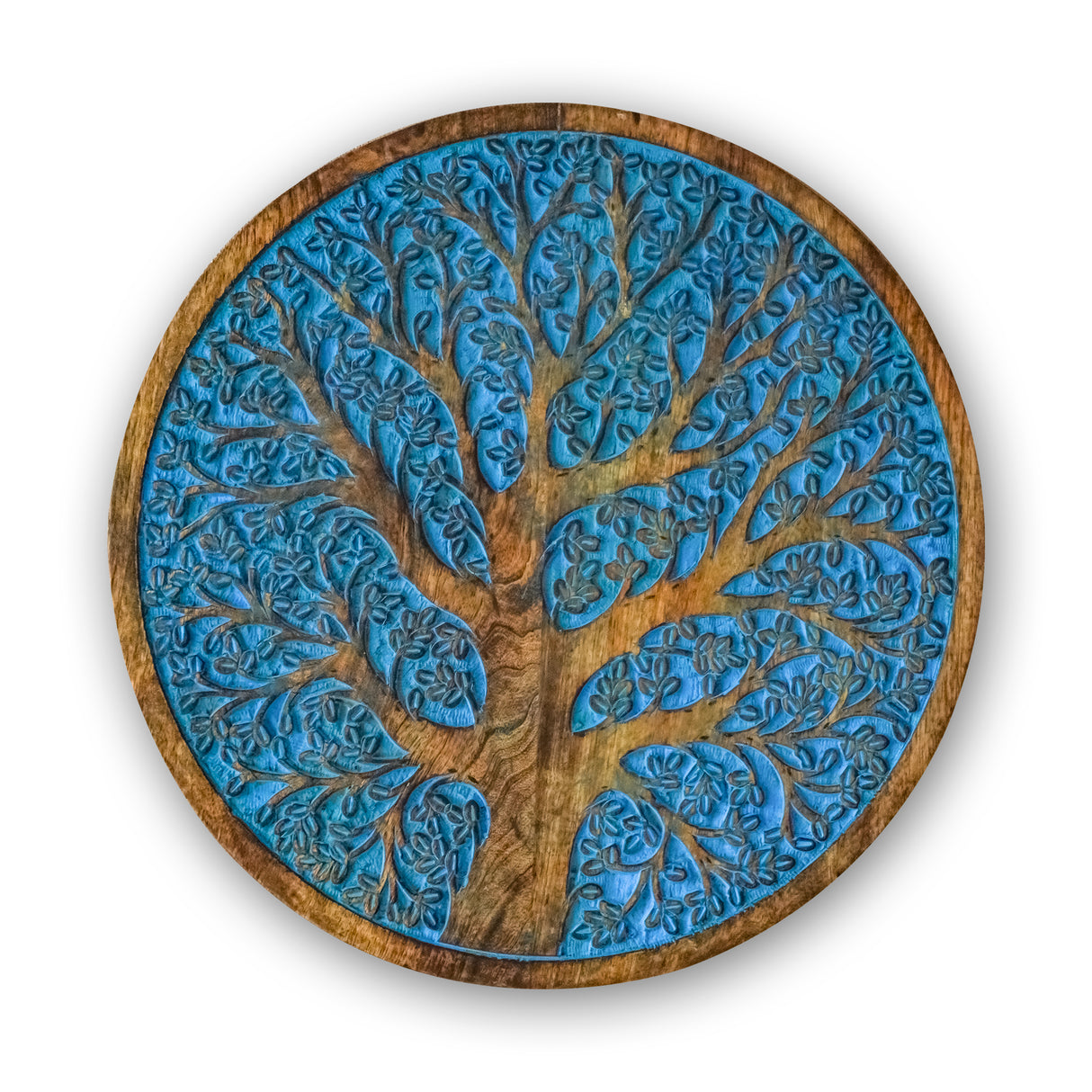 Rustic Wood Carving Wall Panel – Handcrafted Wall Art