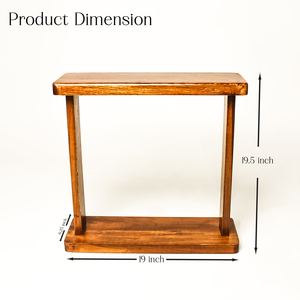 Premium Wooden DIY Side Table for Sofa & Living Room - Compact & Durable Walnut Finish Coffee Table -Easy to Assemble Multipurpose Bedside Table