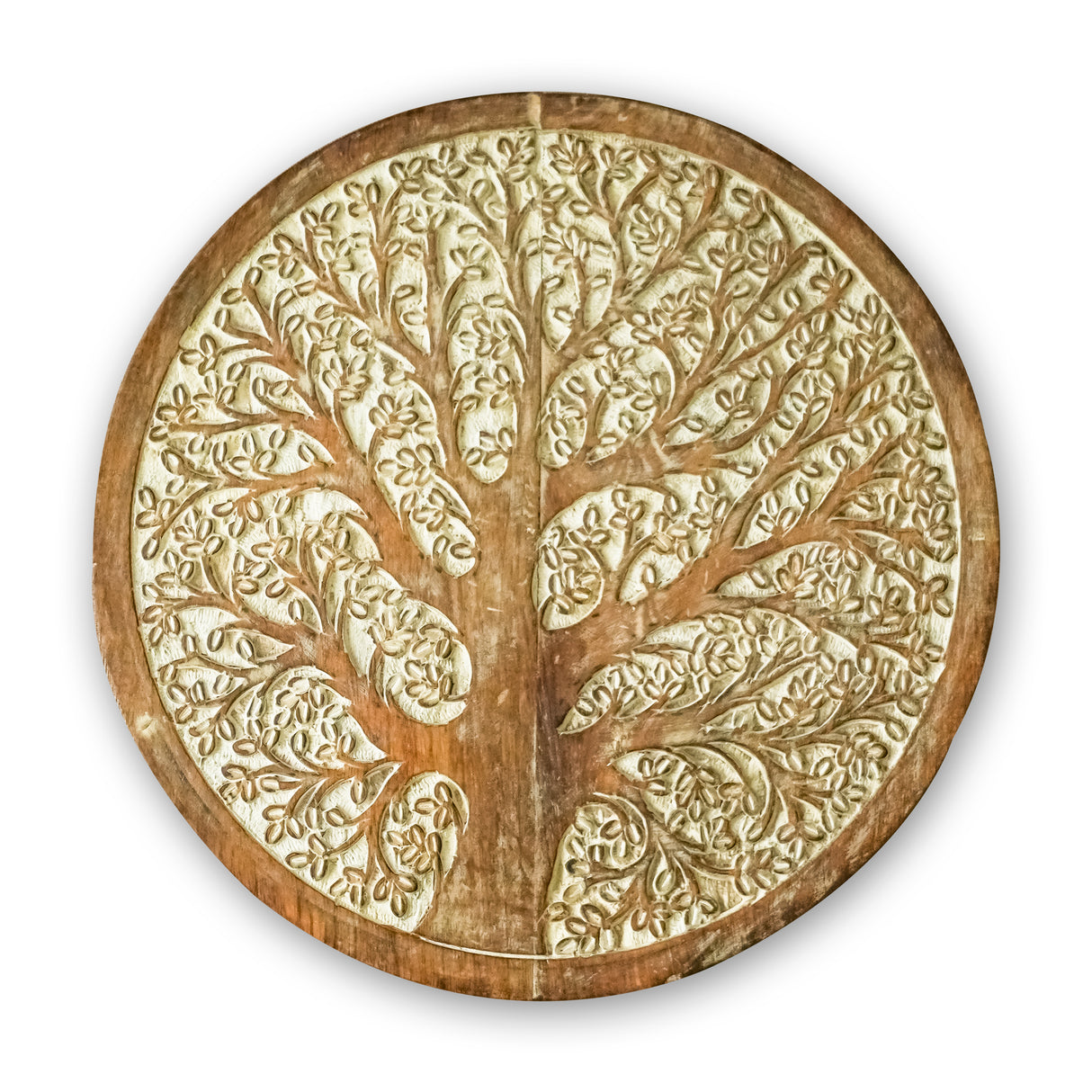 Rustic Wood Carving Wall Panel – Handcrafted Wall Art