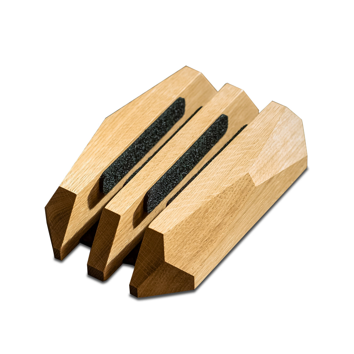 Wooden Dual Slot Laptop Stand – Vertical Holder for MacBook, Tablet & Phone