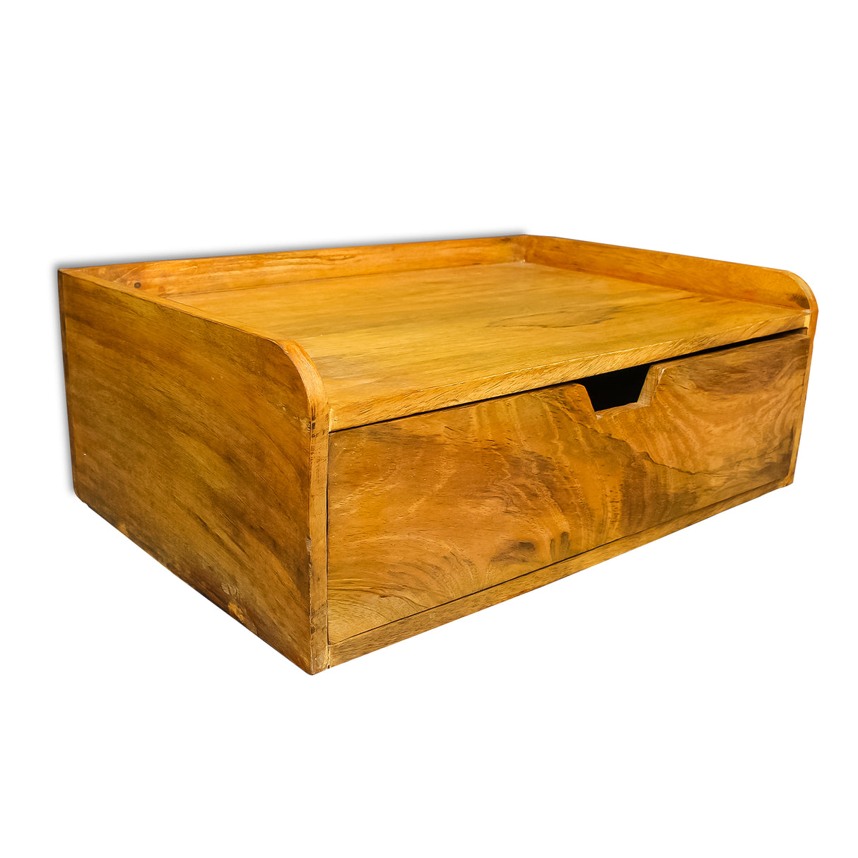 wall-mounted, drawer, wood, modern, storage, keys, rustic decor.