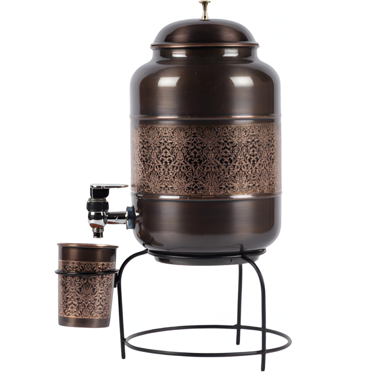 copper water dispenser, home décor, kitchen, decorative