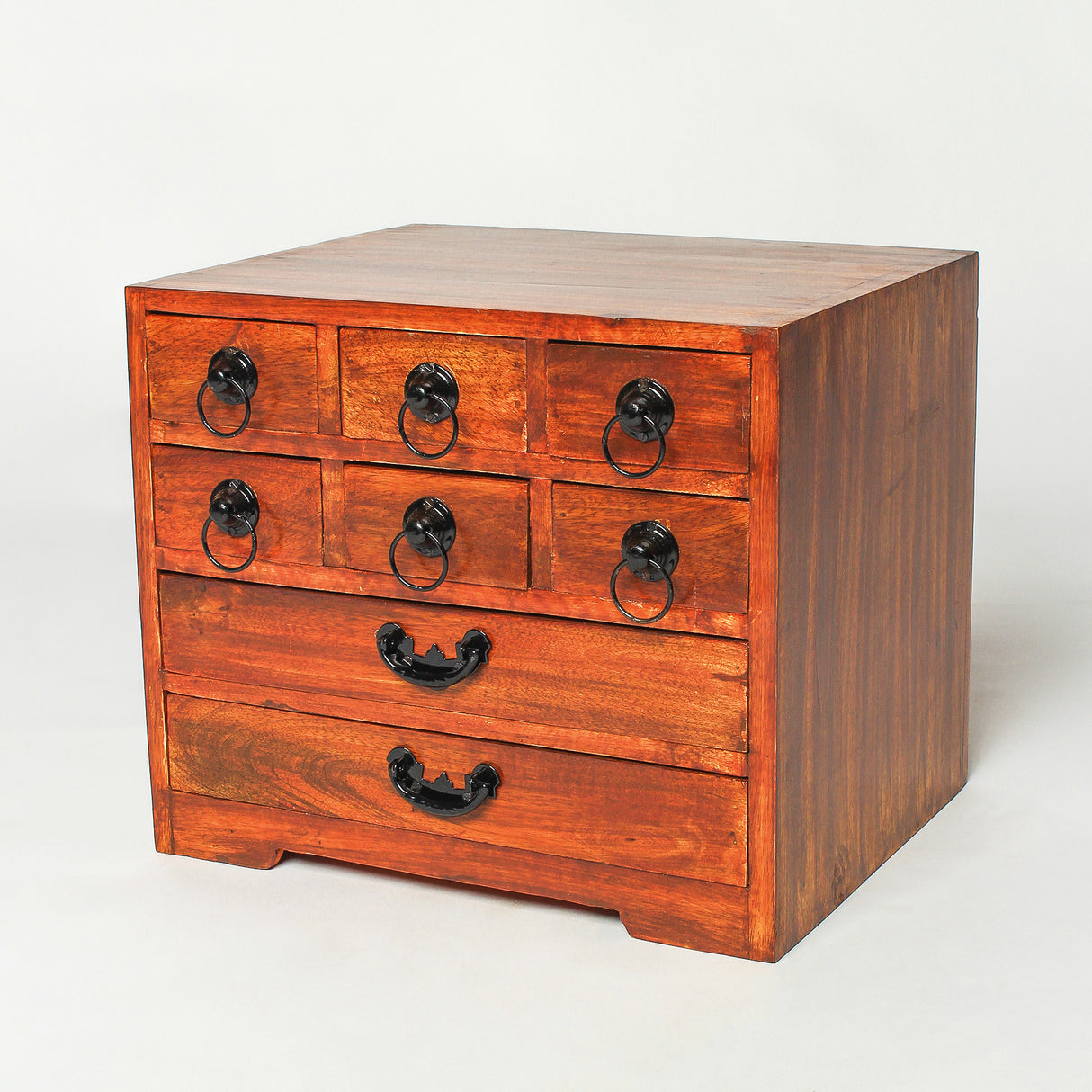 Handmade Japanese Wooden Jewelry Box - Solid Wooden Craft Keepsake Organizer