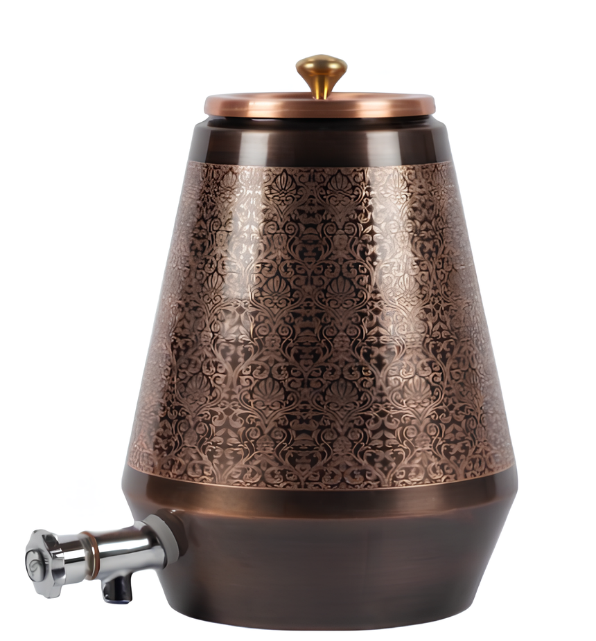 Copper water dispenser, 100% pure copper, Home decor, Kitchen accessories, Hydration, Leak-proof, Elegant decor, Copper dispenser