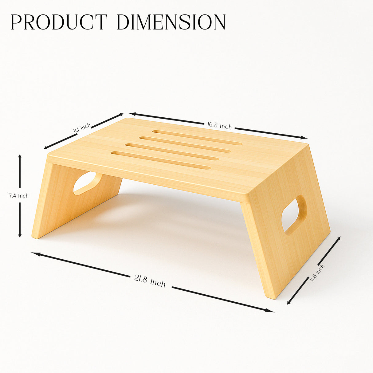 Wood Laptop Stand for MacBook โ Body-friendly Desk , Wooden Computer Holder, Office Accessories, Work from Home Gift, Workspace Organizer