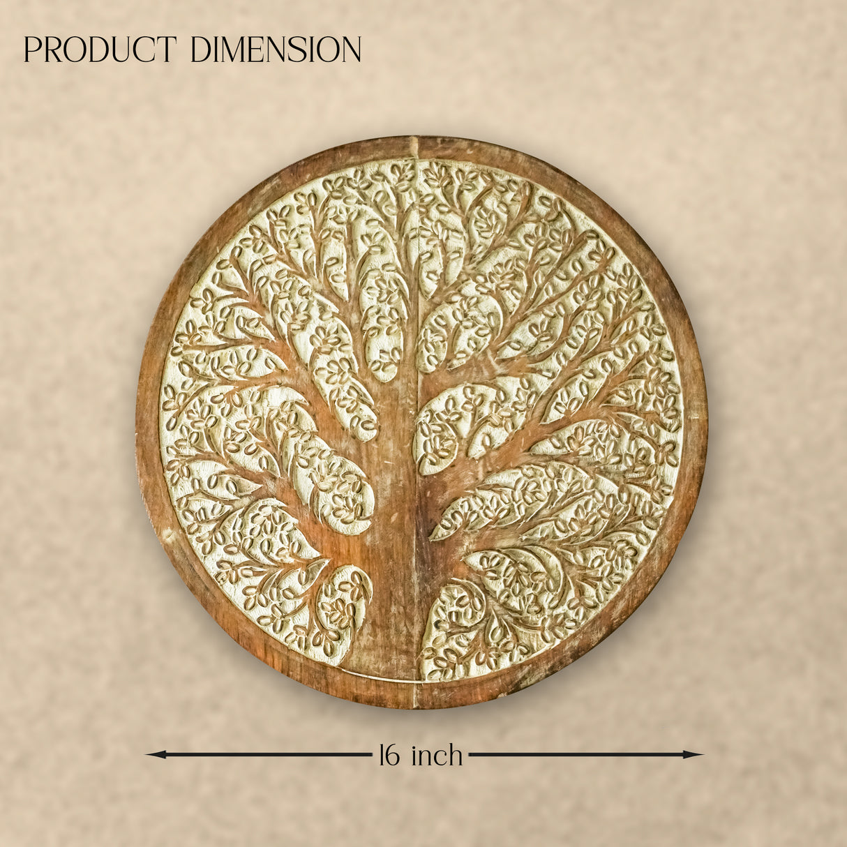 Rustic Wood Carving Wall Panel – Handcrafted Wall Art