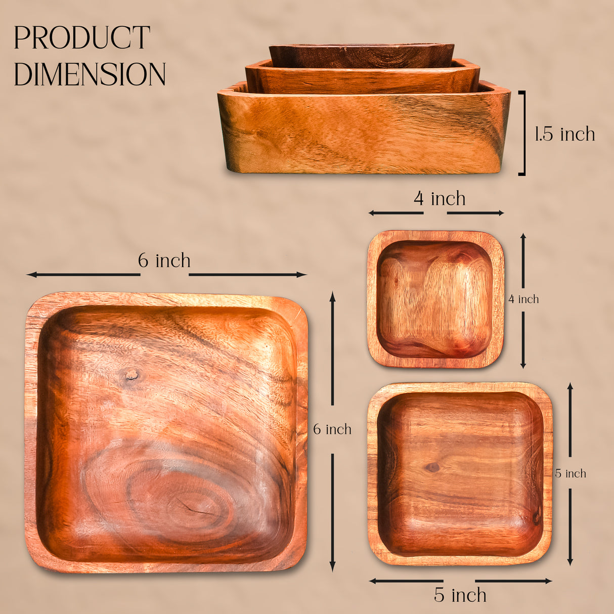 The Ian Conway Signature Hamper- Chopping Board, Acacia Platter & Nesting Bowls
