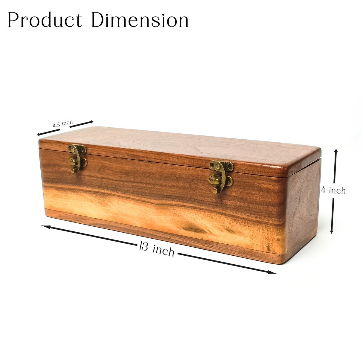 Premium 5-Slot Wooden Watch Box Organizer – Solid Wood Lid – American Walnut & Teak Variants