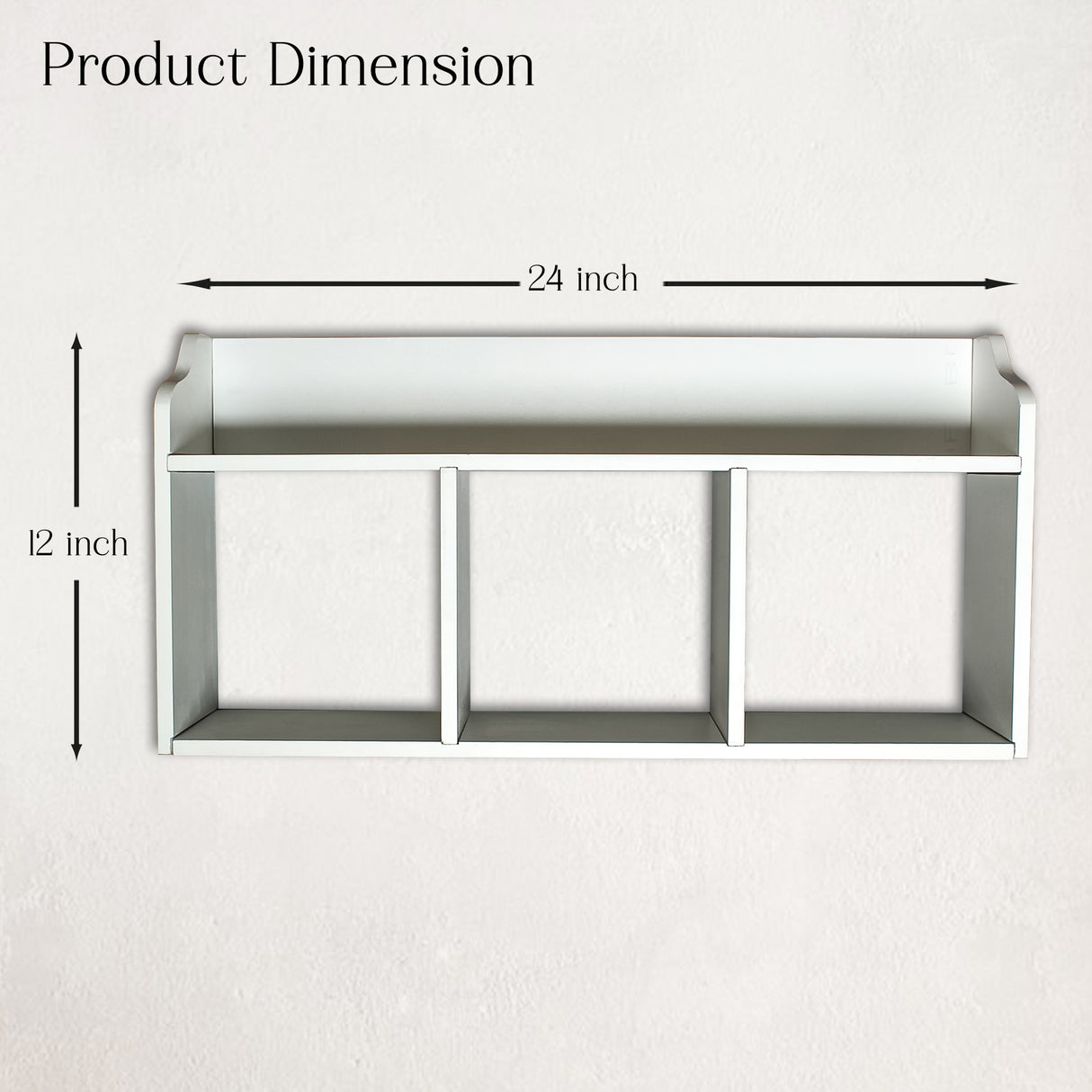 DIY Wooden Floating Shelf with Adjustable Compartments for Wall Storage