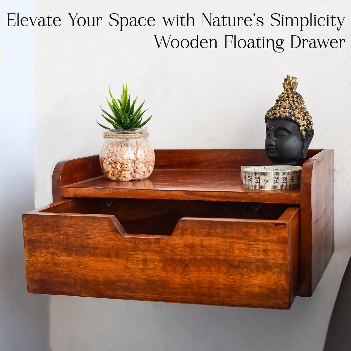 Elegant Wooden Storage Drawer, Stylish Design for Home (Brown)