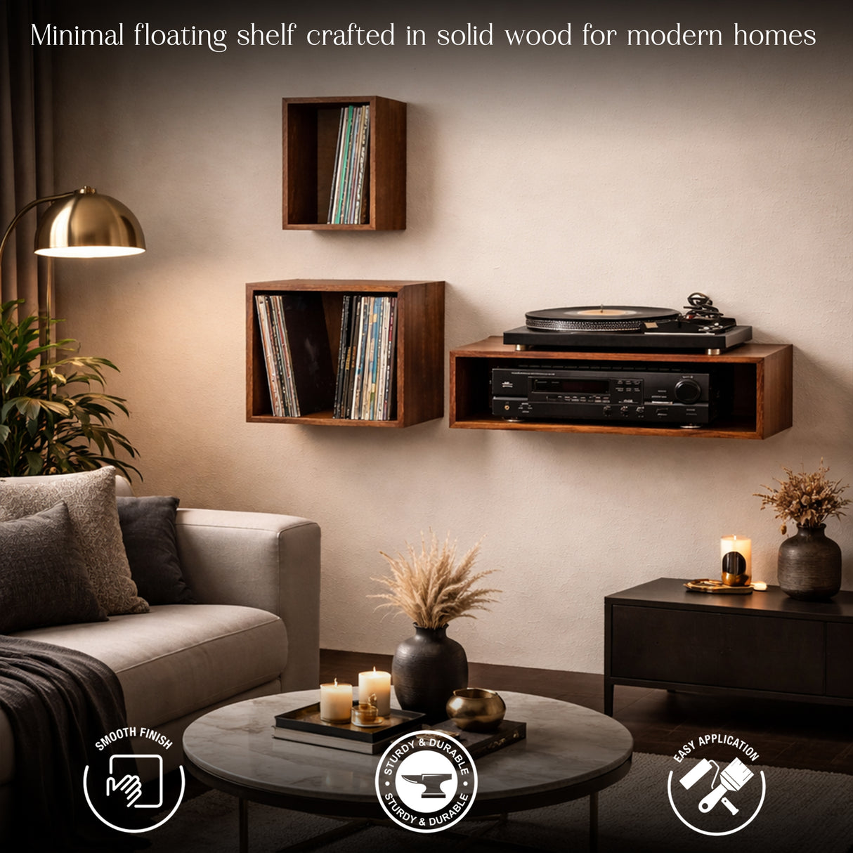 Premium Handcrafted Wall Shelves – Elegant Wooden Storage in Individual & Combo Designs