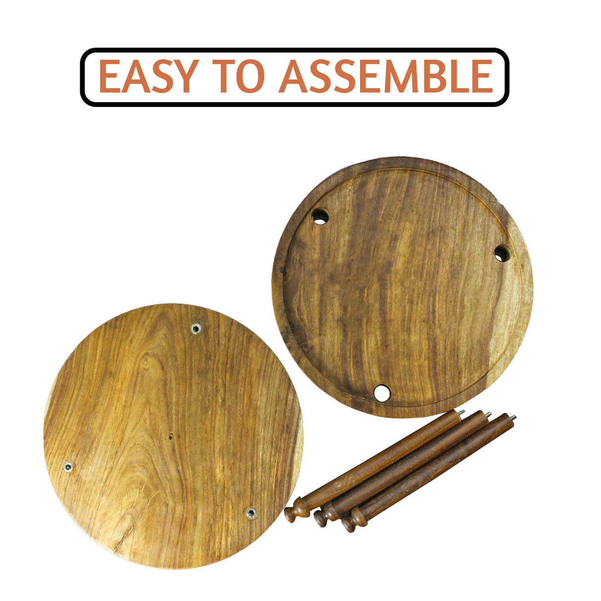 Wooden DIY Round 2 Tier Cake Stand