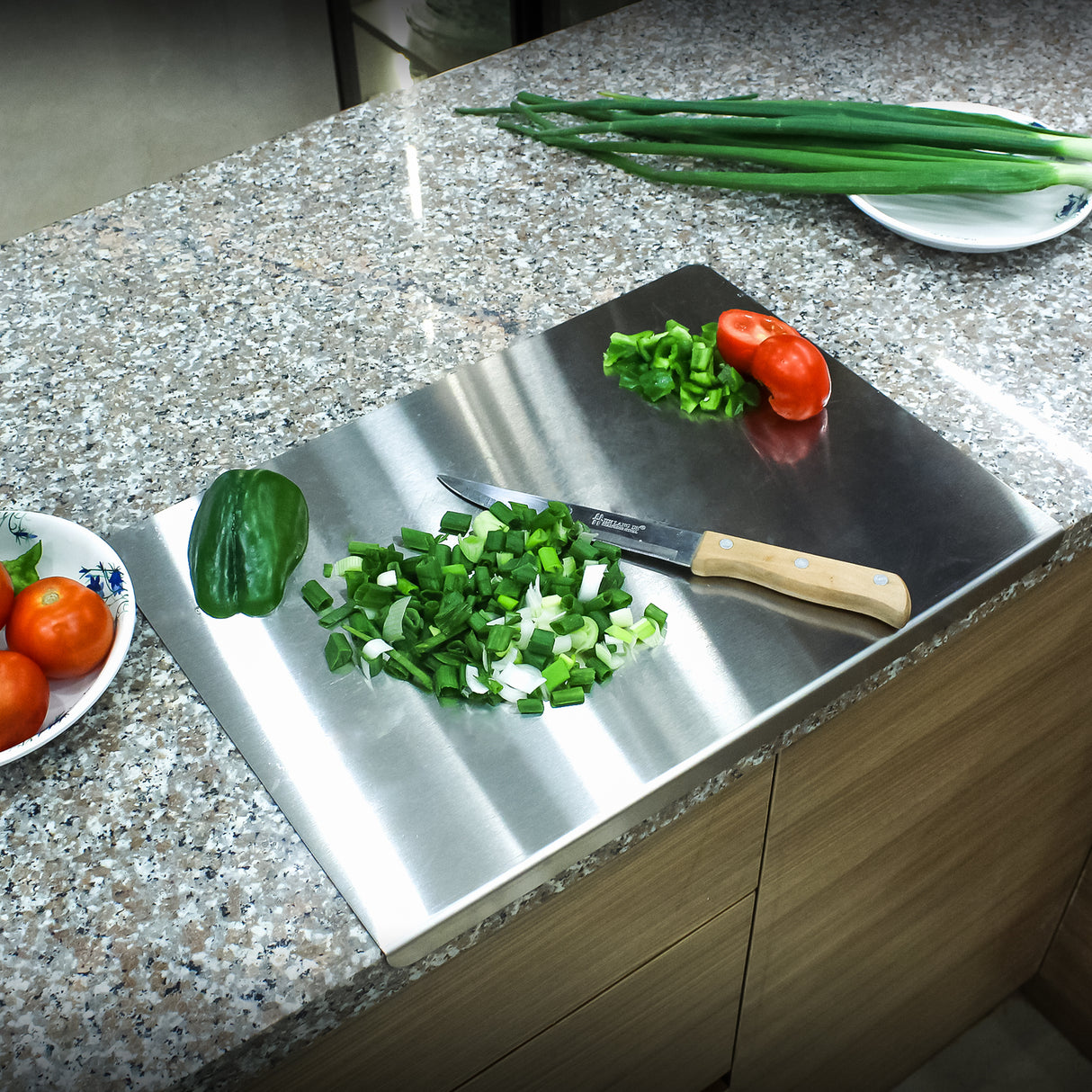 Premium Stainless Steel Cutting Board - Hygienic, Durable, and Modern Design (16" x 12")