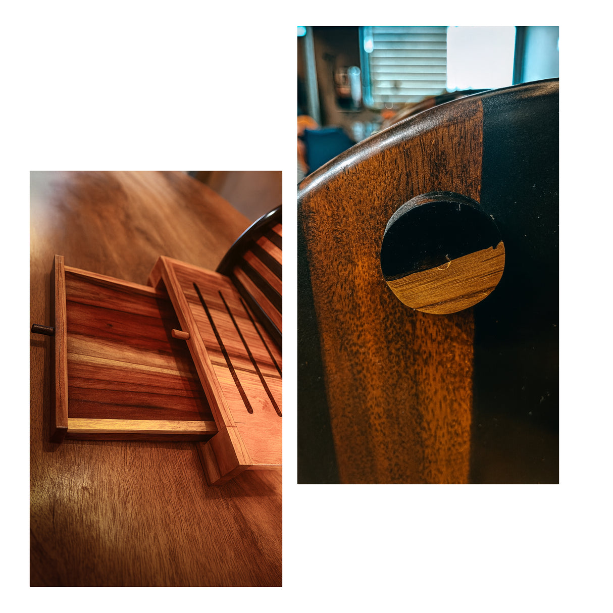 Handcrafted Wooden Bread Box with Roll-Top Lid & Sliding Crumb Drawer - Premium Countertop Bread Storage Organizer