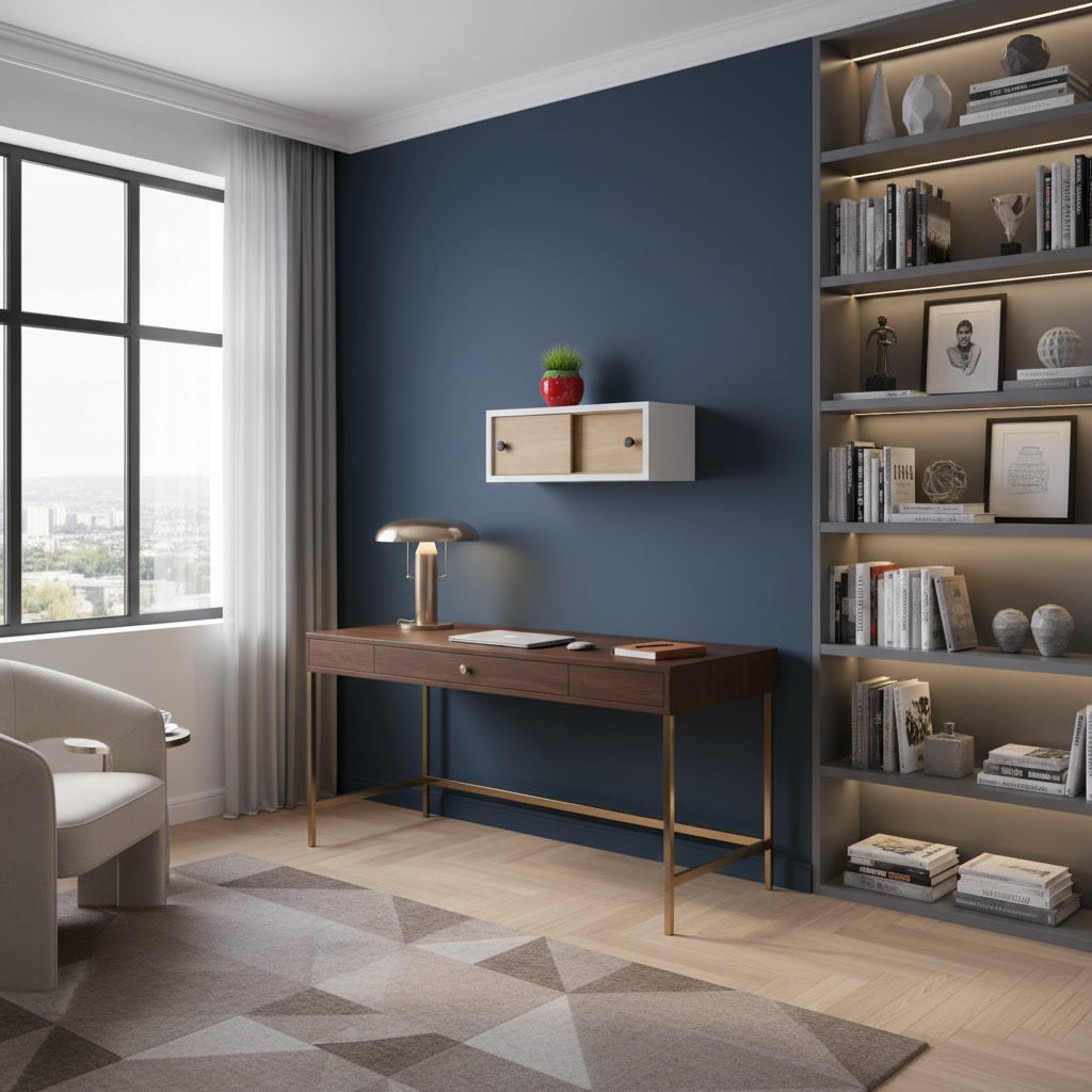 Floating Wall Shelf with Drawer – Modern Wall-Mounted Storage Cabinet for Living Room, Entryway & Bedroom Décor