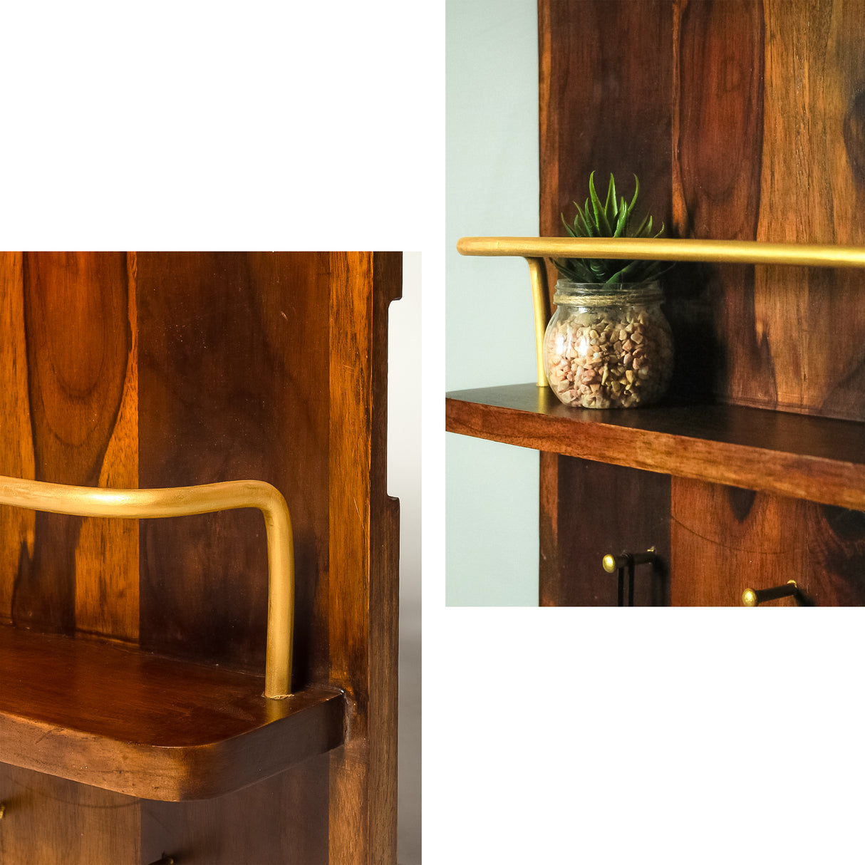 Solid Wood Meter Board Cover with Easy-Open Door & Multi-Purpose Shelf – Decorative Concealment Panel