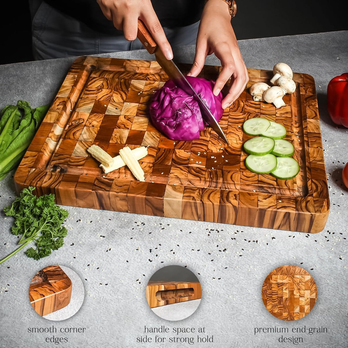 The Ian Conway Signature Hamper- Chopping Board, Acacia Platter & Nesting Bowls