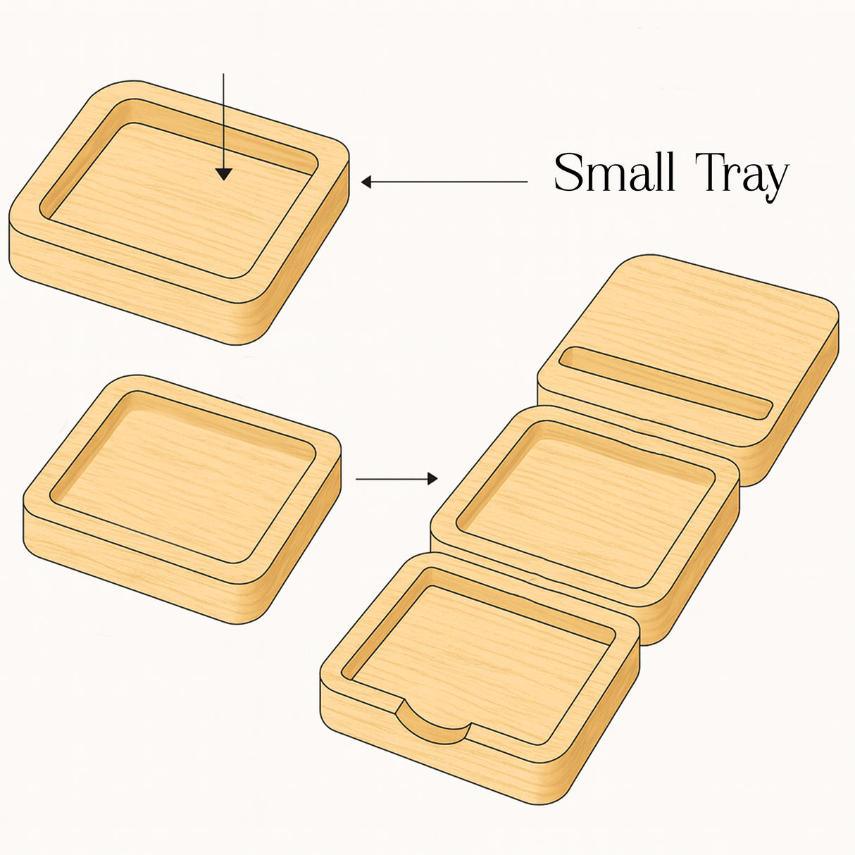 Premium Walnut Desk Docking Station – Handcrafted Wooden Organizer for Phone, Glasses & Daily Essentials