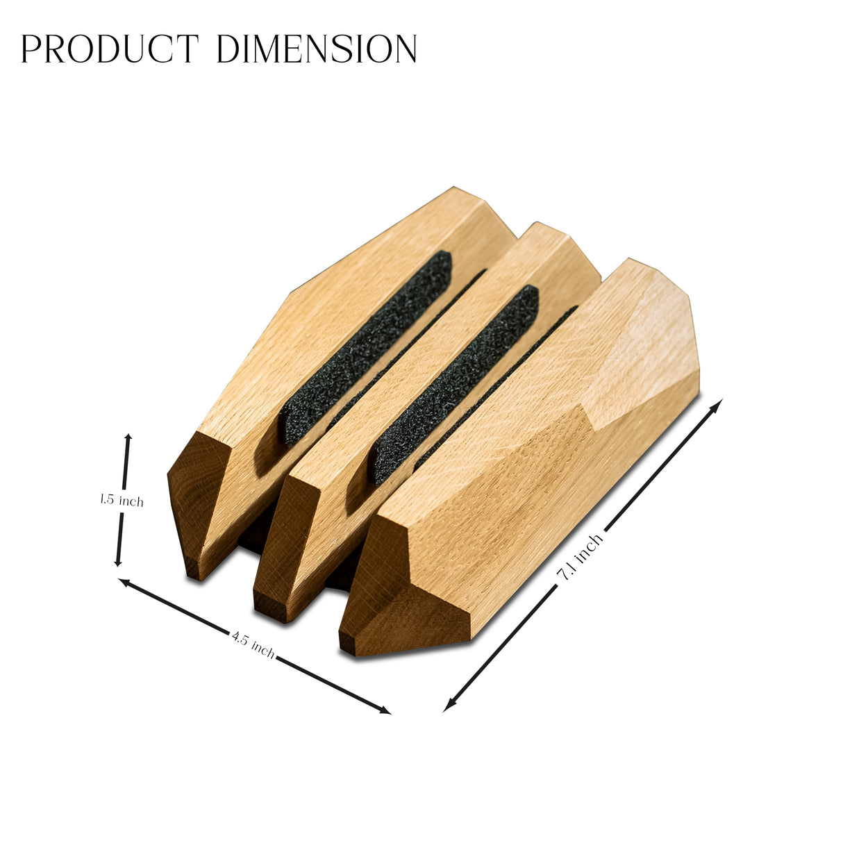 Wooden Dual Slot Laptop Stand – Vertical Holder for MacBook, Tablet & Phone