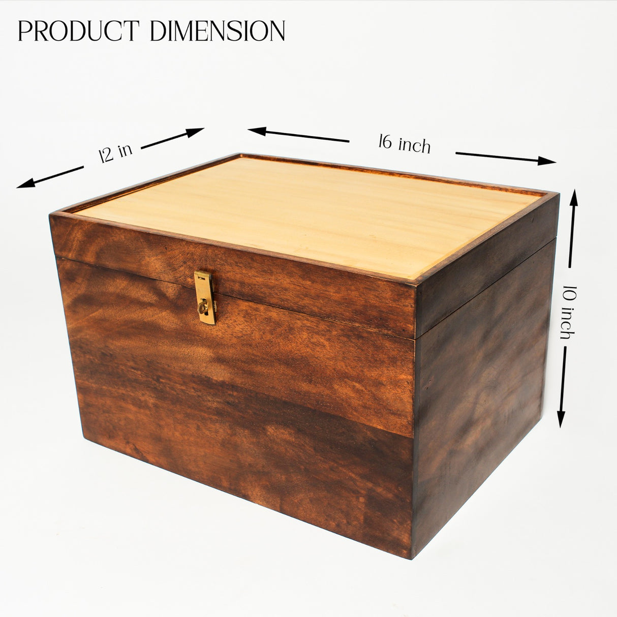 Luxury Wooden Keepsake Memory Box–Secure Elegant Storage