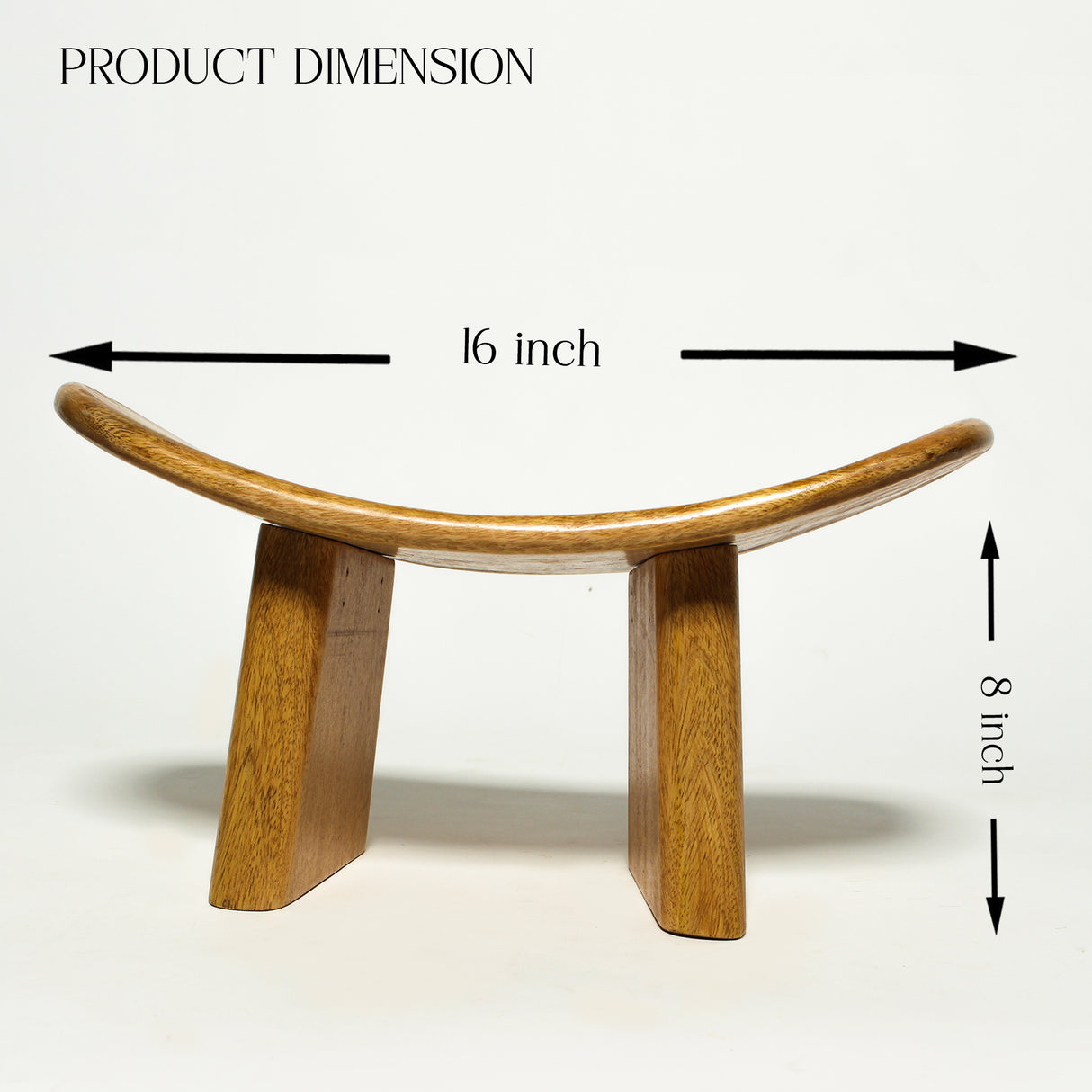 Handcrafted Wooden Meditation Bench – Ergonomic, Detachable Yoga Stool for Mindful Seating & Posture Support