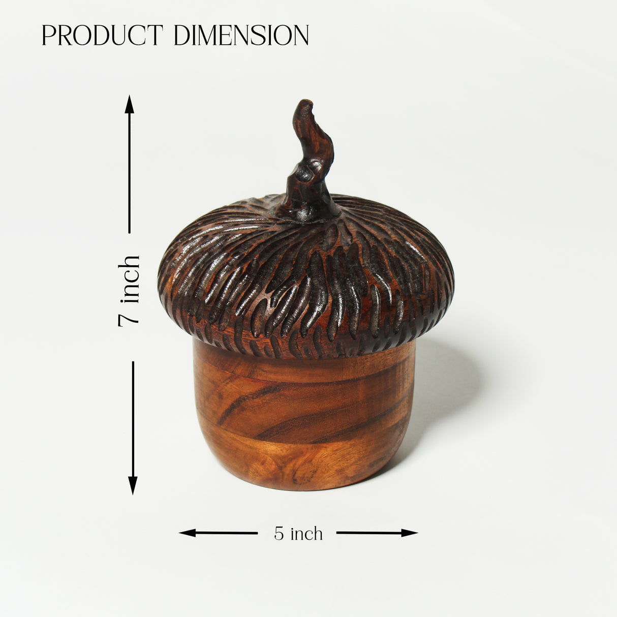 Wooden Button Storage Box – Handmade Button Organizer, Natural Wood Holder for Sewing & Craft Supplies, Durable Button Container