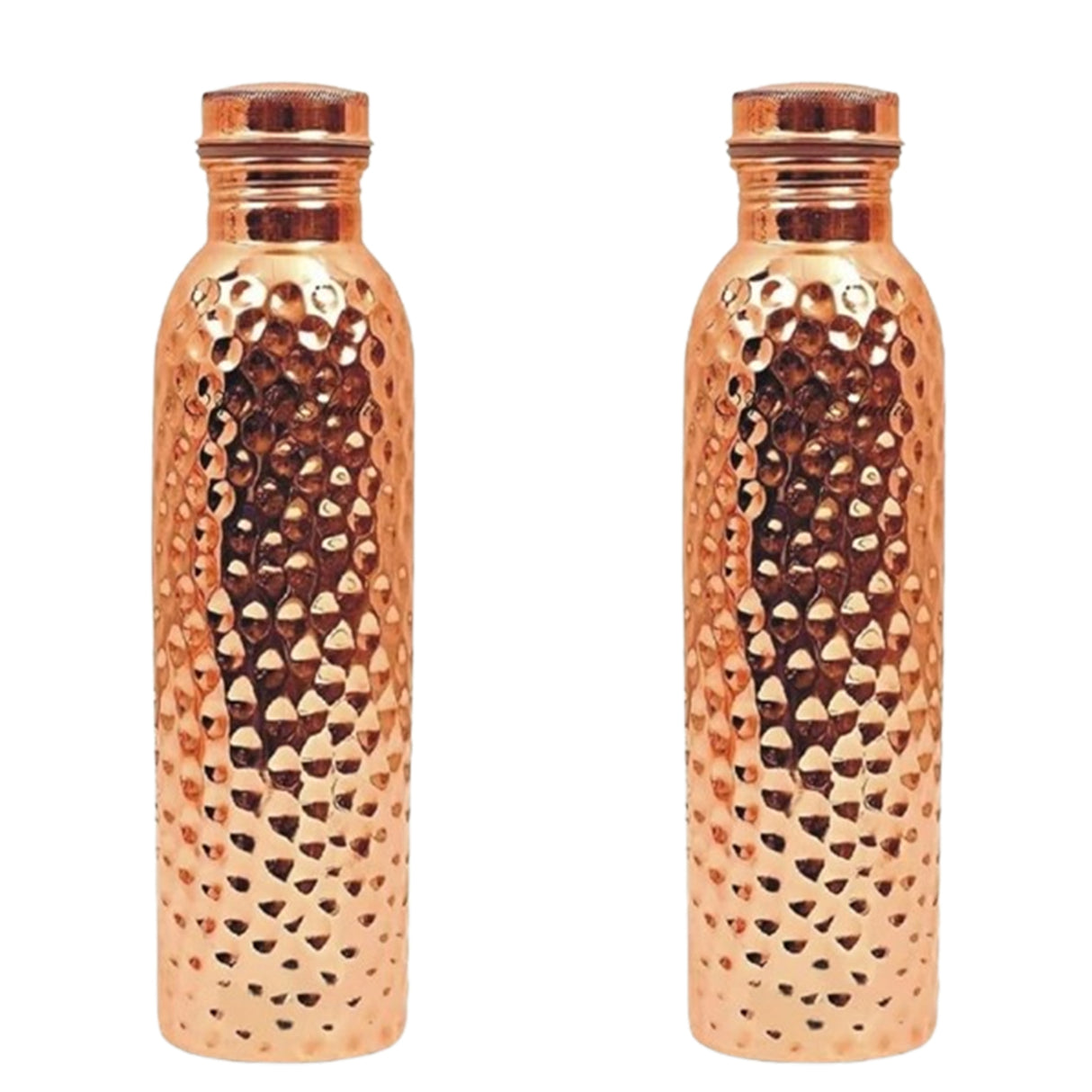 Pure Copper Water Bottle Set of 2 – Leak-Proof & Travel-Friendly with Health Benefits
