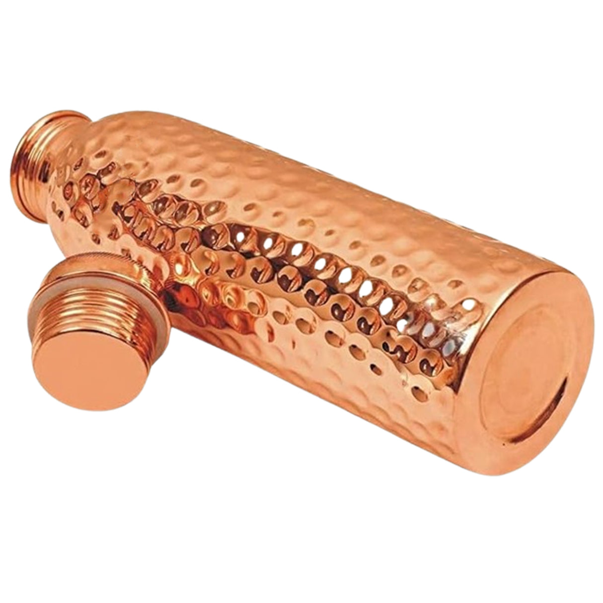Pure Copper Water Bottle Set of 2 – Leak-Proof & Travel-Friendly with Health Benefits