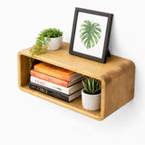 Floating Bedside Table Wall Mounted – Wooden Nightstand Shelf for Bedroom Storage & Home Décor