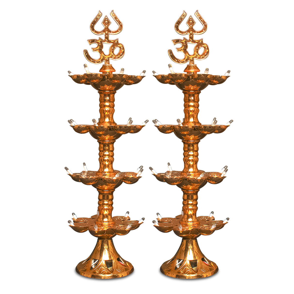 Electric Diya Pooja LED Light For Mandir Home Decor (Pack of 2)