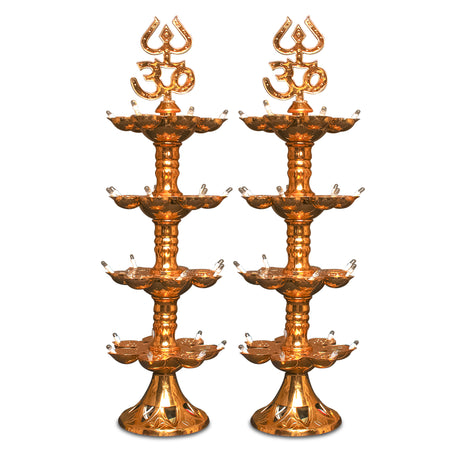 Electric Diya Pooja LED Light For Mandir Home Decor (Pack of 2)