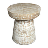 Rustic Wooden Side Table (16"x16"x18")