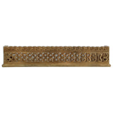 Handcrafted Wooden Wall Shelf with Intricate Carvings