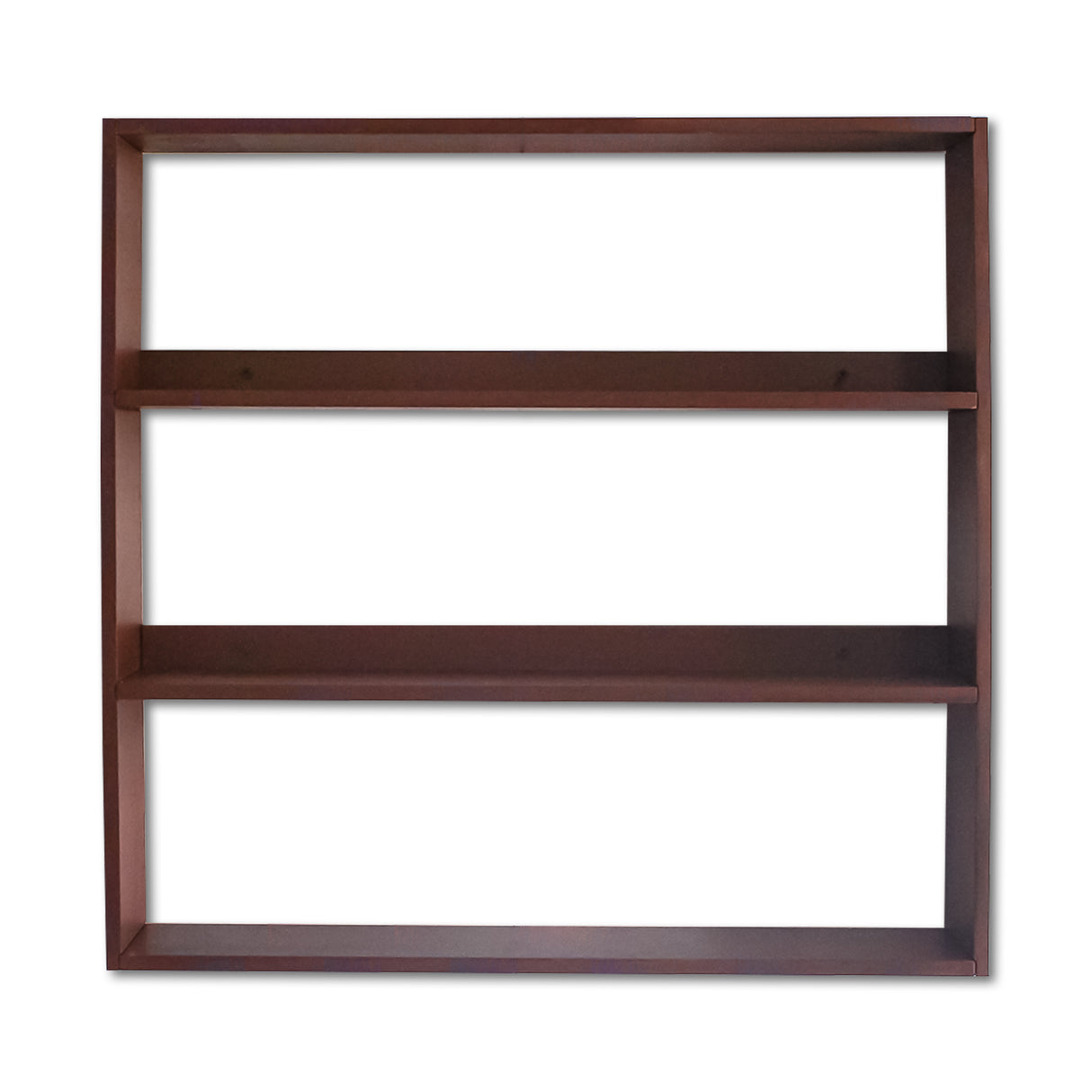 Wooden 3 Tier DIY Floating Wall Shelf Modern Rack Design(Brown)