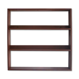 Wooden 3 Tier DIY Floating Wall Shelf Modern Rack Design(Brown)