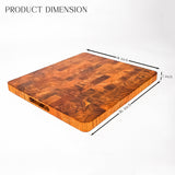 Durable Acacia Wooden Chopping Board – End Grain Butcher Block (14 x 16 Inches)