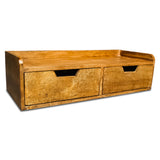 Rustic Floating  Dual Drawers (Natural)