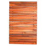 Foldable Teak Shower and Bath String Mat (24" x 16 ")