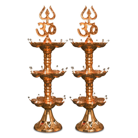 Electric Diya Pooja LED Light For Mandir Home Decor (Pack of 2)