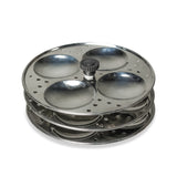 Stainless Steel Idli Stand 3 & 4 Layer – Premium Quality Idli Maker for Soft Idlis – Steamer Rack for Pressure Cooker and Pot