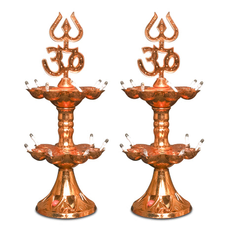 Electric Diya Pooja LED Light For Mandir Home Decor (Pack of 2)