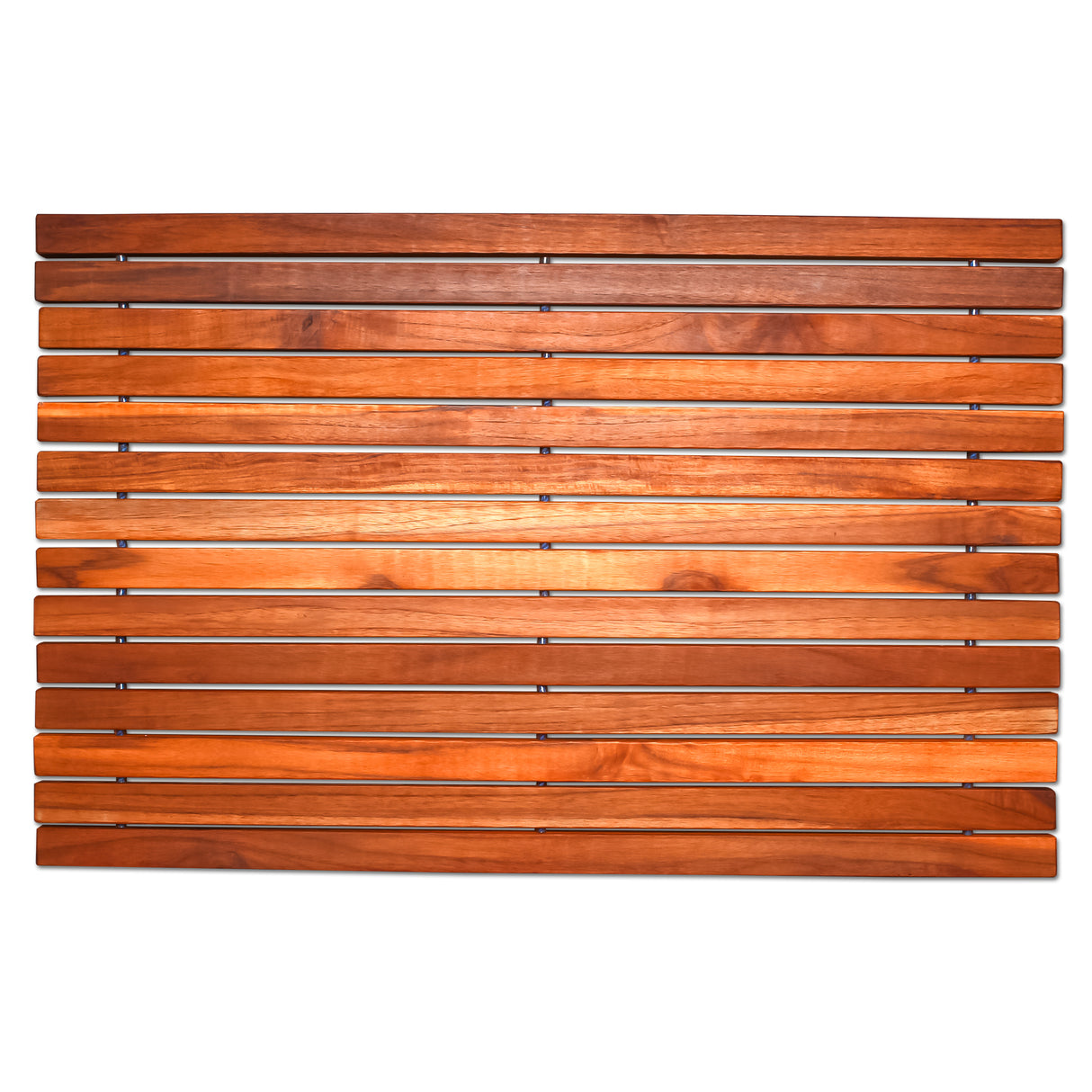 Foldable Teak Shower & Bath String Mat (31.4" x 19.6")