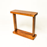 Premium Wooden DIY Side Table for Sofa & Living Room - Compact & Durable Walnut Finish Coffee Table -Easy to Assemble Multipurpose Bedside Table