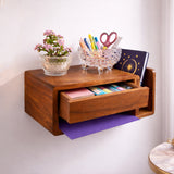 Handmade Wooden Wall Mounted Drawer – Floating Bedside Storage Drawer for Bedroom & Home Décor