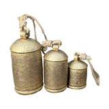 Rustic Metal Decorative Cowbell Set of 3