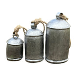 Rustic Metal Decorative Cowbell Set of 3