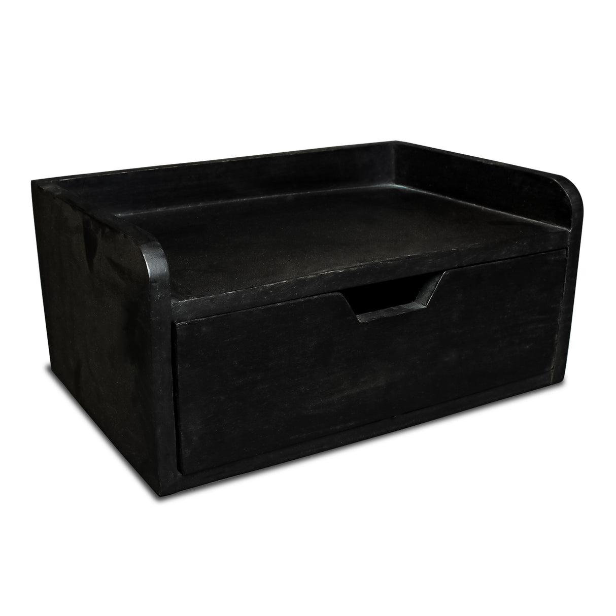 Elegant Wooden Drawer for Stylish & Organized Storage (Black)